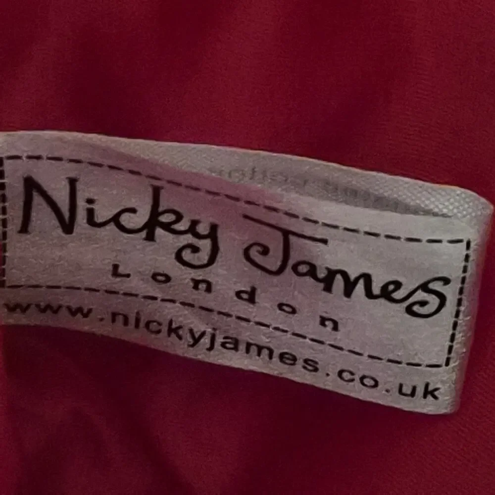 Nicky James London Owl Print Makeup Bag Red Canvas Cosmetic Pouch Case